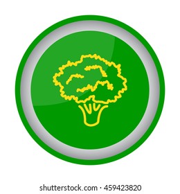 Web line icon. Broccoli