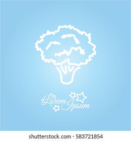 Web line icon. Broccoli