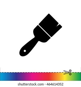 Web line icon. Brush for painting and construction works