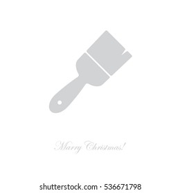 Web line icon. Brush for painting and construction works