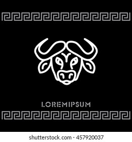 Web line icon. Buffalo; wild animals