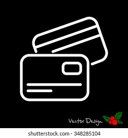 Web line icon. Business; Credit card