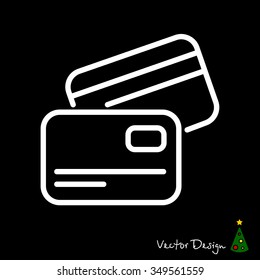 Web line icon. Business; Credit card