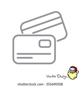 Web line icon. Business; Credit card