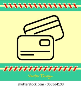 Web line icon. Business; Credit card