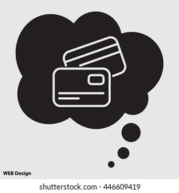 Web line icon. Business; Credit card