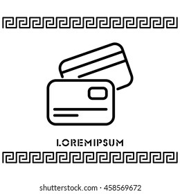 Web line icon. Business; Credit card