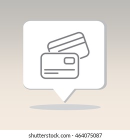 Web line icon. Business; Credit card