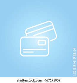 Web line icon. Business; Credit card
