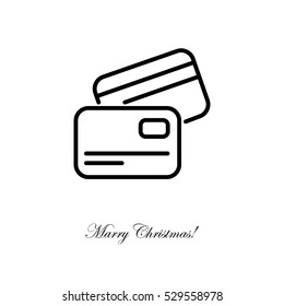 Web line icon. Business; Credit card