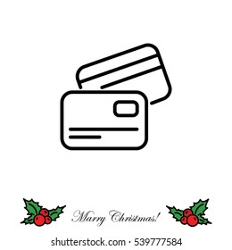 Web line icon. Business; Credit card