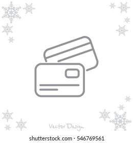 Web line icon. Business; Credit card