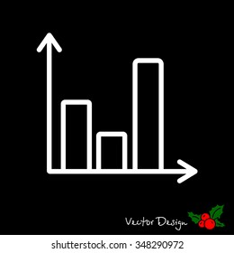 Web line icon. Business graph 