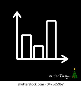 Web line icon. Business graph 