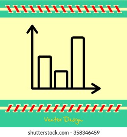 Web line icon. Business graph 
