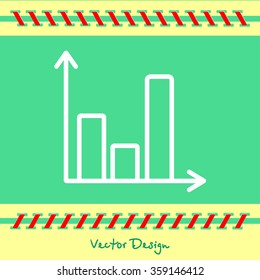Web line icon. Business graph 
