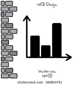 Web line icon. Business graph 
