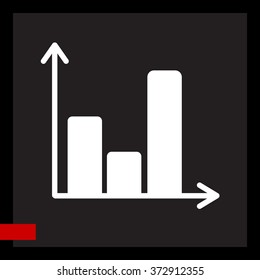 Web line icon. Business graph 