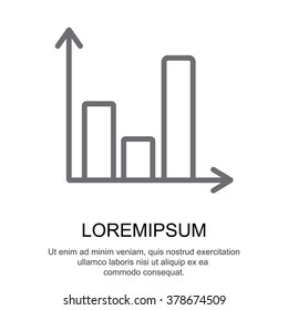 Web line icon. Business graph 