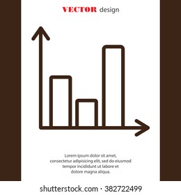 Web line icon. Business graph 