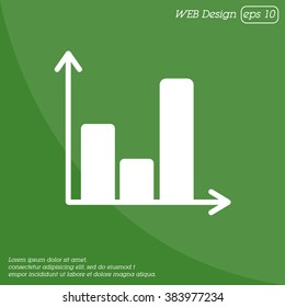 Web line icon. Business graph 