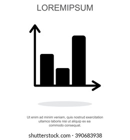 Web line icon. Business graph 