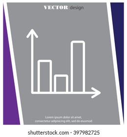 Web line icon. Business graph 