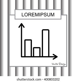 Web line icon. Business graph 
