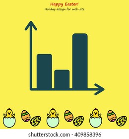 Web line icon. Business graph 