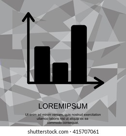 Web line icon. Business graph 