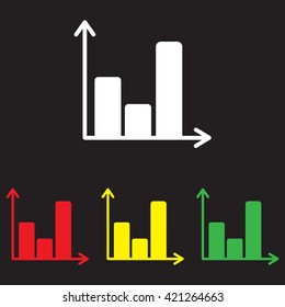 Web line icon. Business graph 