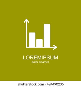 Web line icon. Business graph 