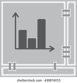 Web line icon. Business graph 
