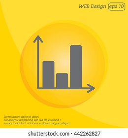 Web line icon. Business graph 