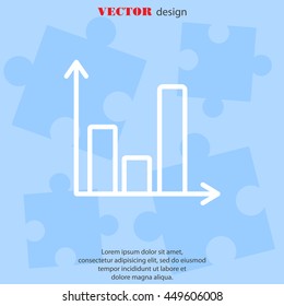 Web line icon. Business graph 