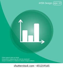 Web line icon. Business graph 
