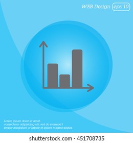 Web line icon. Business graph 