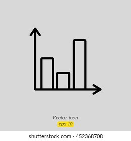 Web line icon. Business graph 