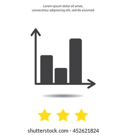 Web line icon. Business graph 