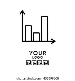 Web line icon. Business graph 
