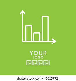 Web line icon. Business graph 