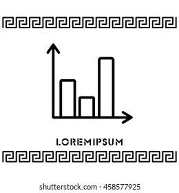 Web line icon. Business graph 