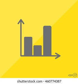 Web line icon. Business graph 
