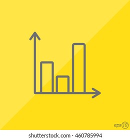Web line icon. Business graph 