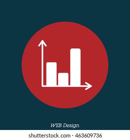Web line icon. Business graph 