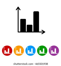 Web line icon. Business graph 