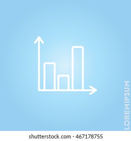 Web line icon. Business graph 