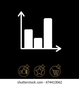 Web line icon. Business graph 