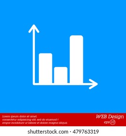 Web line icon. Business graph 