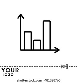 Web line icon. Business graph 
